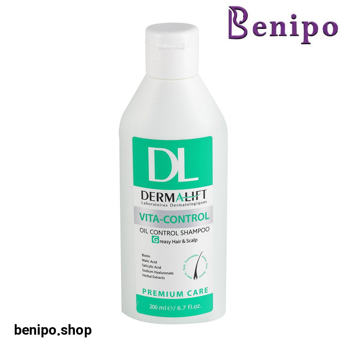 شامپو مدل Vita Control مناسب کف سر چرب و ساقه چرب حجم 200 میلی لیتر