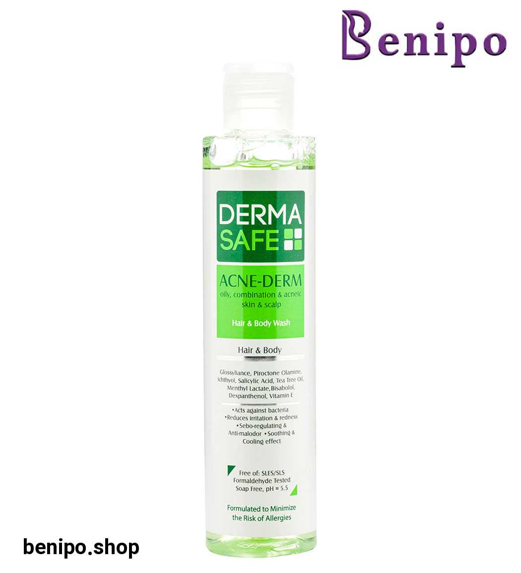 شامپو سر و بدن مناسب پوست های چرب مختلط و دارای آکنه 200میل
