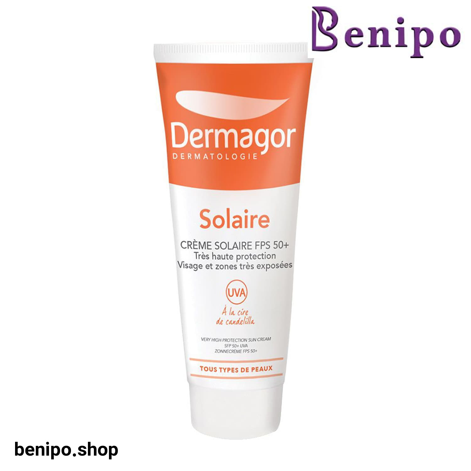 ضد آفتاب بی‌رنگ +SPF50 درماگور