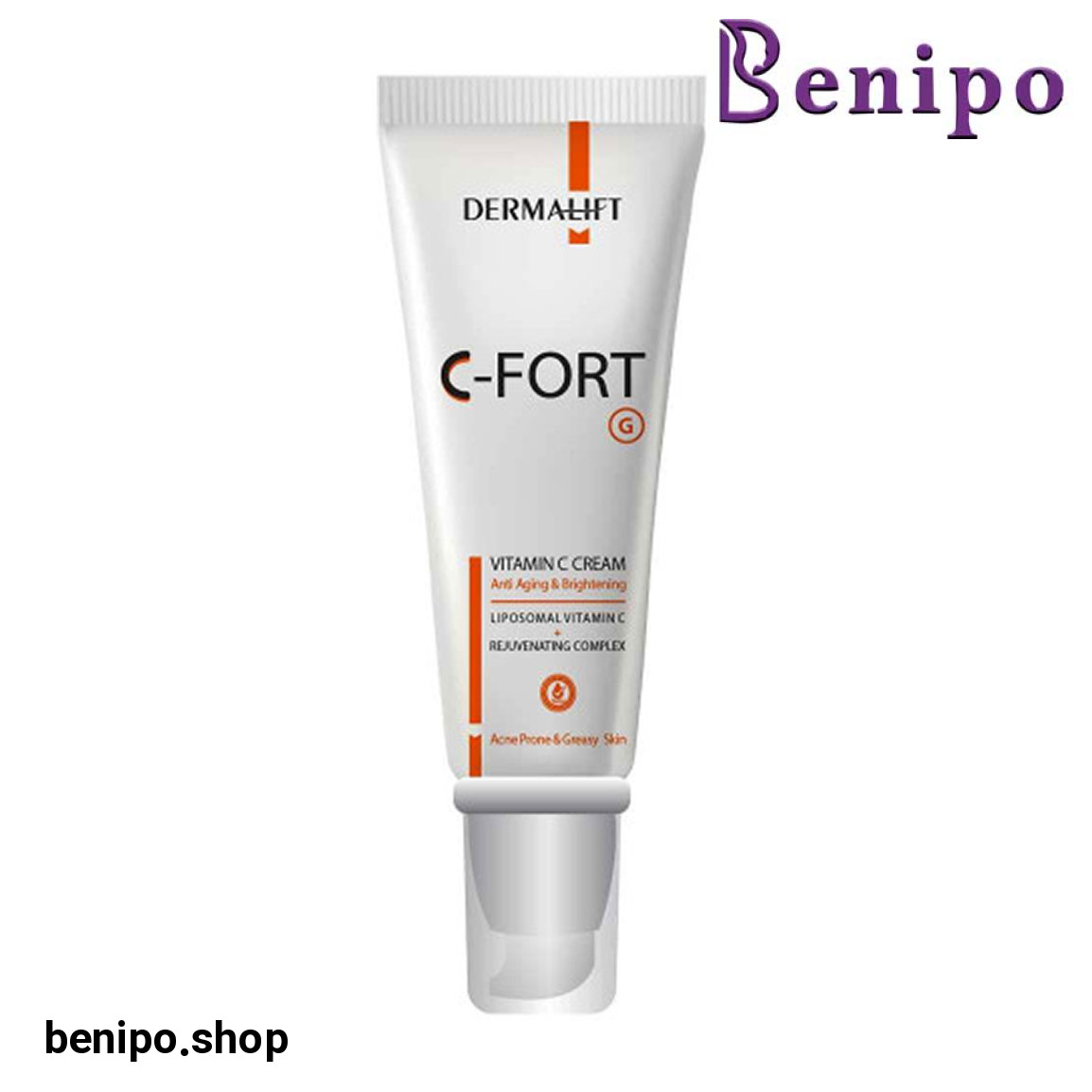 کرم صورت مدل C-Fort حاوی ویتامین C مناسب پوست چرب حجم 40 میلی لیتر