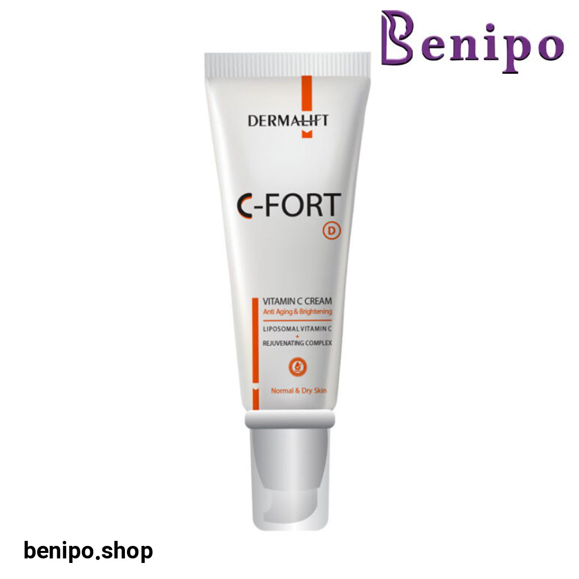 کرم صورت مدل C-Fort حاوی ویتامین C مناسب پوست خشک حجم 40 میلی لیتر