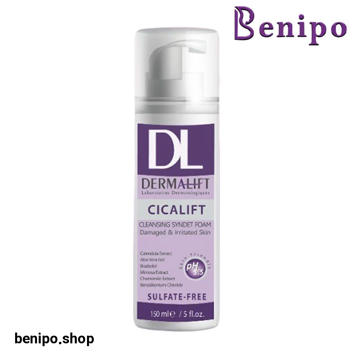 فوم شستشو صورت مدل Cicalift مناسب پوست آسیب دیده حجم 150 میلی لیتر