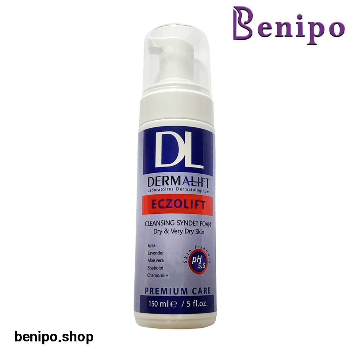 فوم شستشو صورت مدل Eczolift مناسب پوست خشک و خیلی خشک حجم 150 میلی لیتر
