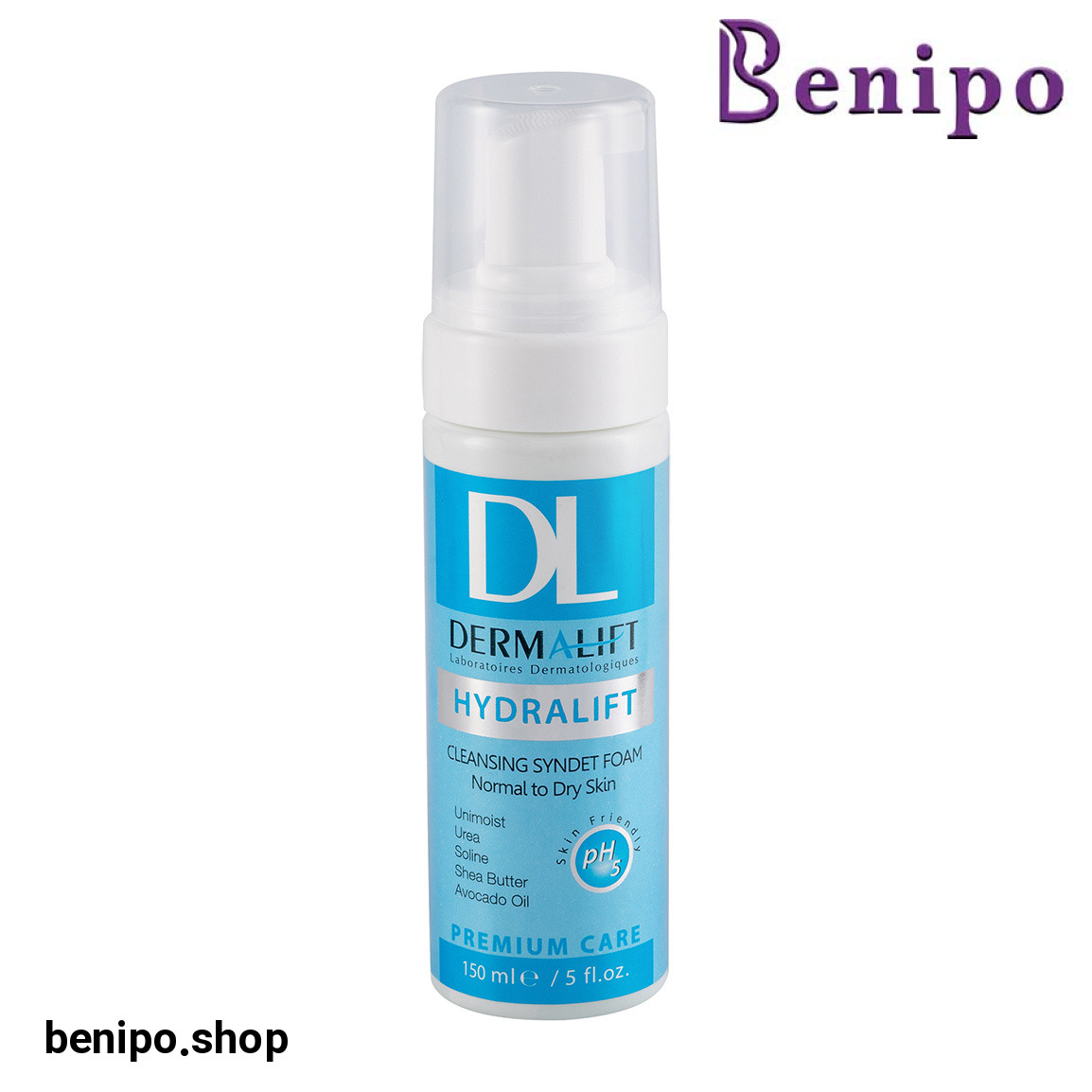 فوم شستشوی مناسب پوست های خشک و معمولی سیندت فوم هیدرالیفت 150میل