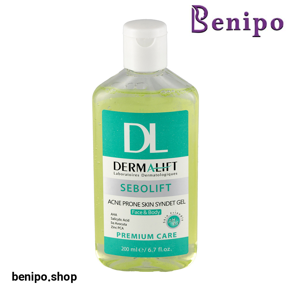 ژل شستشو مناسب پوست چرب و جوشدار سیندت ژل سبولیفت 200میل