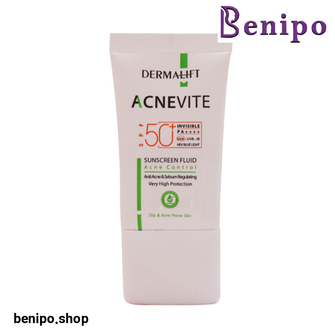 فلوئید ضد آفتاب مدل Acnevite مناسب پوست چرب و آکنه حجم 40 میلی لیتر