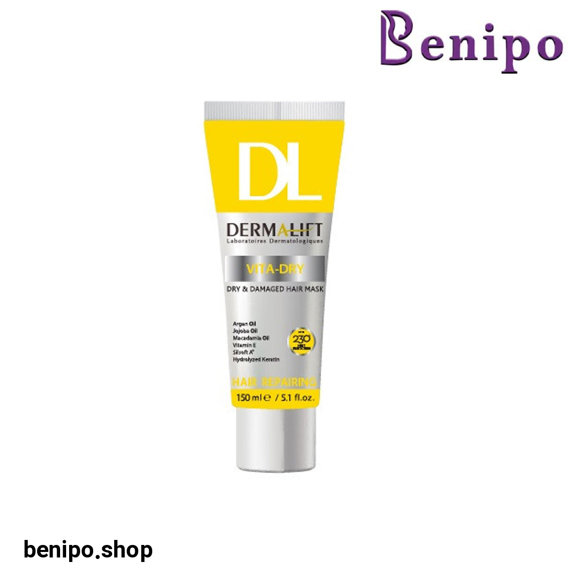 ماسک مو مدل Vita Dry مناسب موهای خشک و آسیب دیده حجم  150 میلی لیتر