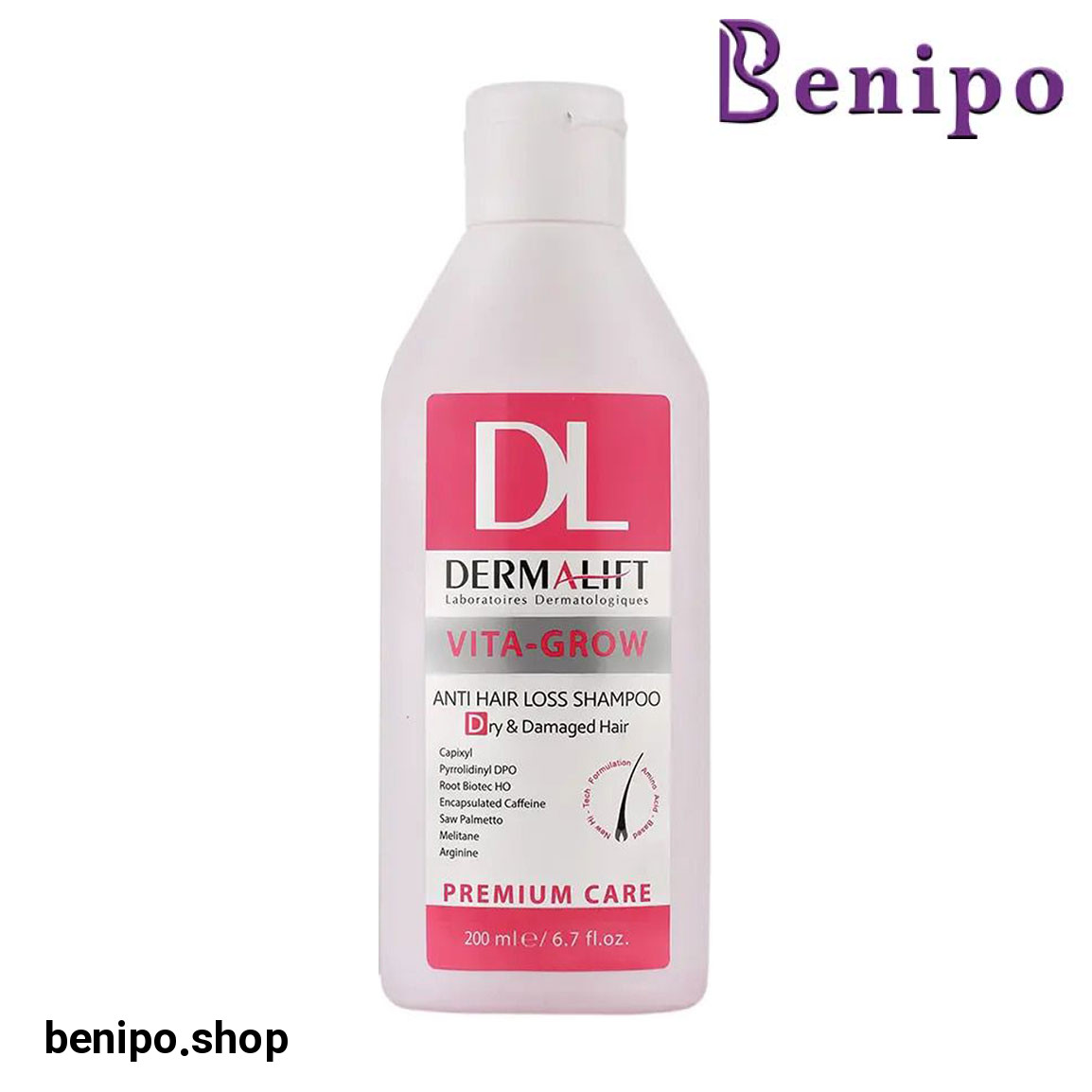 شامپو تقویت کننده مناسب موهای خشک ویتاگرو دی 200میل