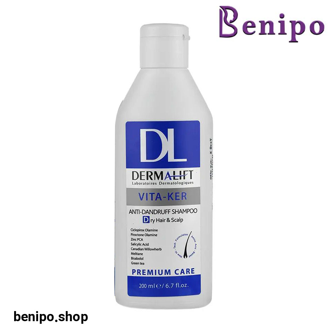 شامپو ضد شوره مناسب مو و شوره خشک ویتاکر دی 200میل