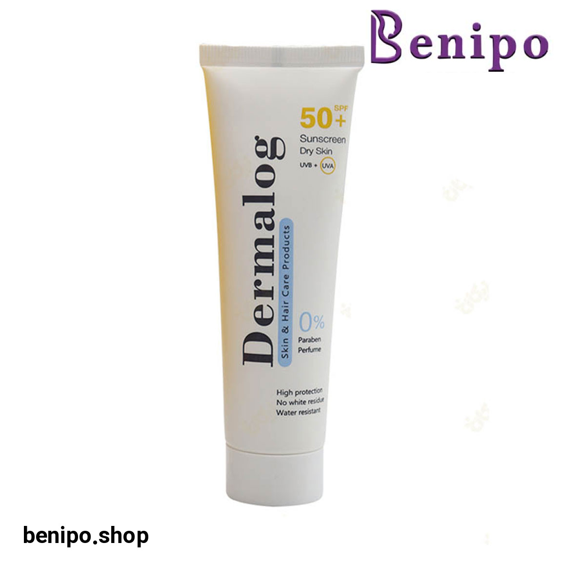 کرم ضد آفتاب بی رنگ مناسب پوست خشک SPF50 حجم 50میل