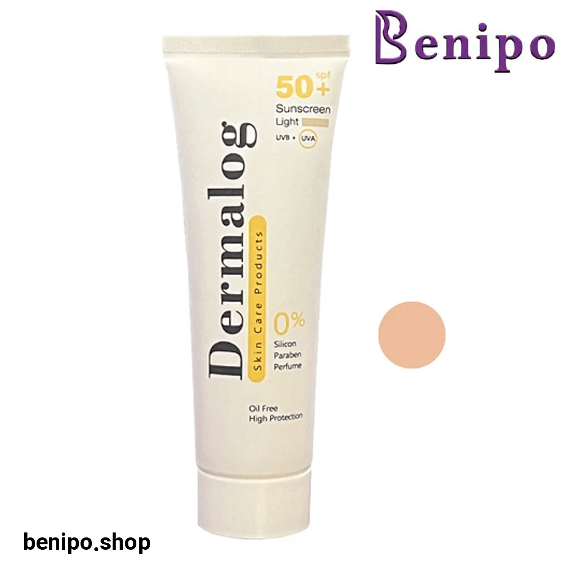 ضد آفتاب رنگی دارای SPF 50 حجم 50میل