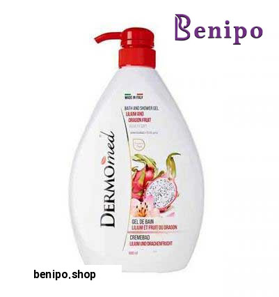 شامپو بدن حاوی رایحه گل سوسن و میوه اژدها حجم 1000 میل