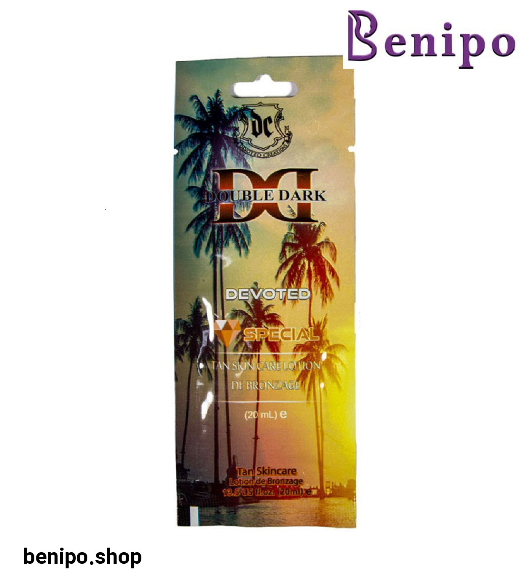 لوسیون سولاریوم یکبار مصرف مدل Double Dark حجم 20 میل