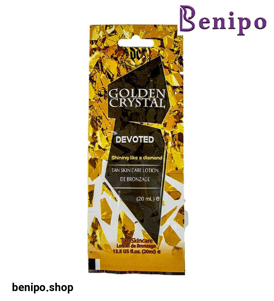 لوسیون سولاریوم یکبار مصرف مدل Golden Crystal حجم 20 میل