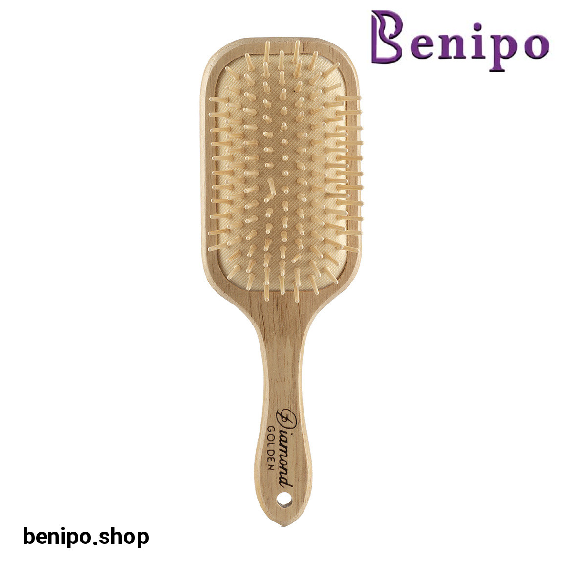 برس چوبی بامبو طرح مستطیل