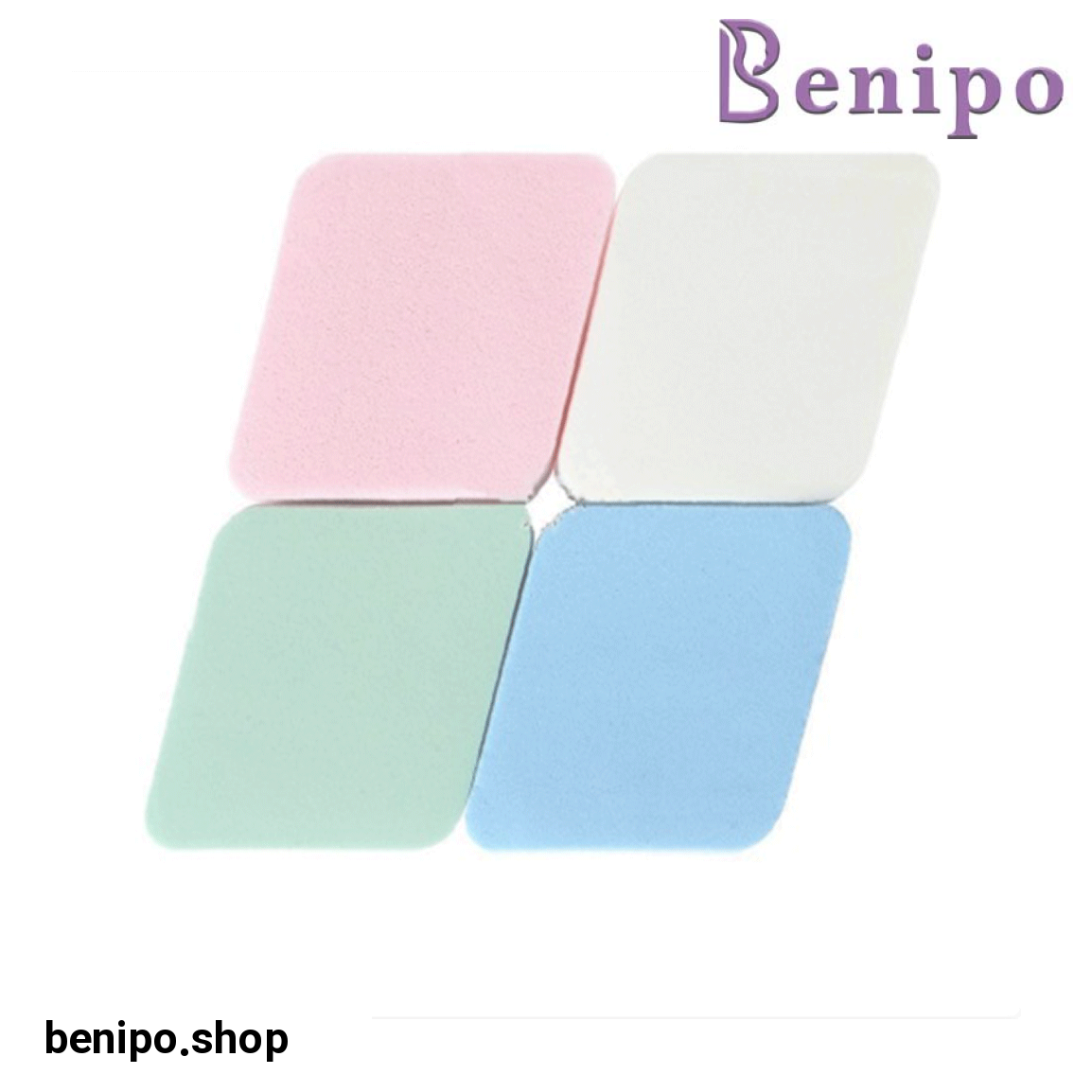 پد آرایشی مدل لوزی بسته 4 عددی