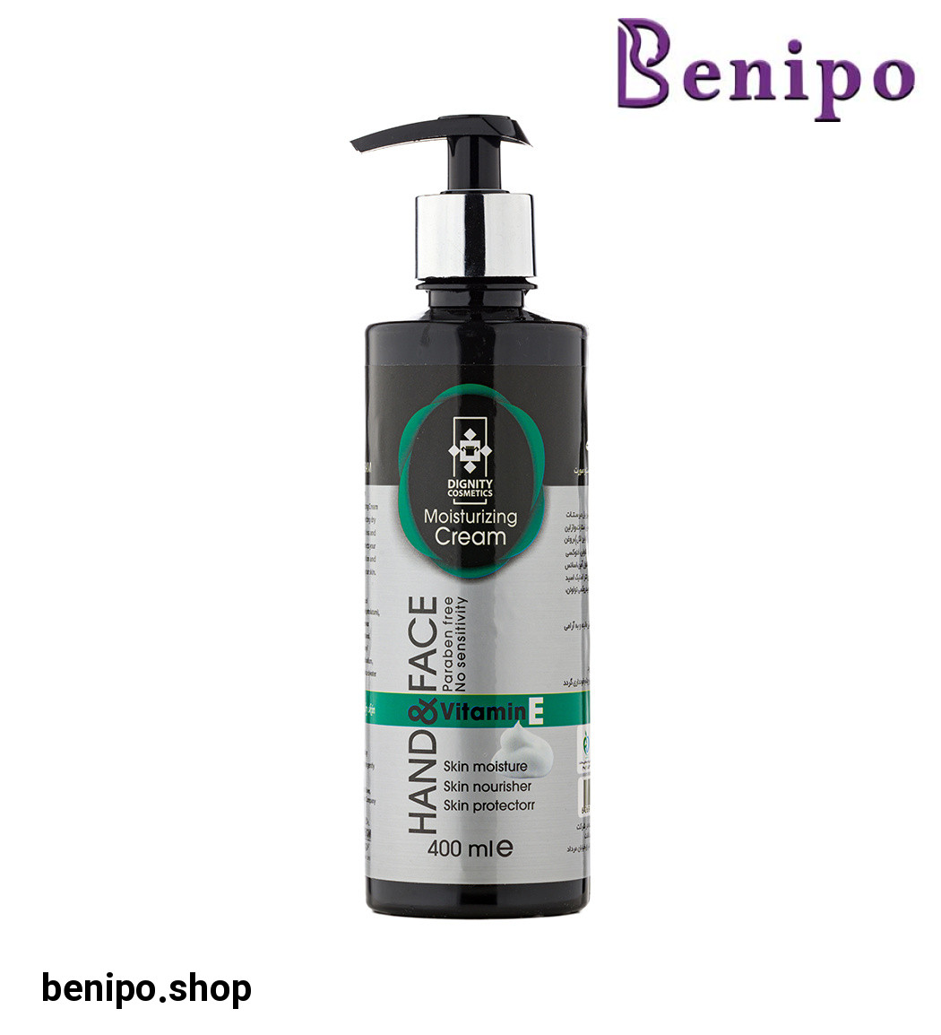 کرم مرطوب کننده دست و صورت حجم 400 میلی لیتر