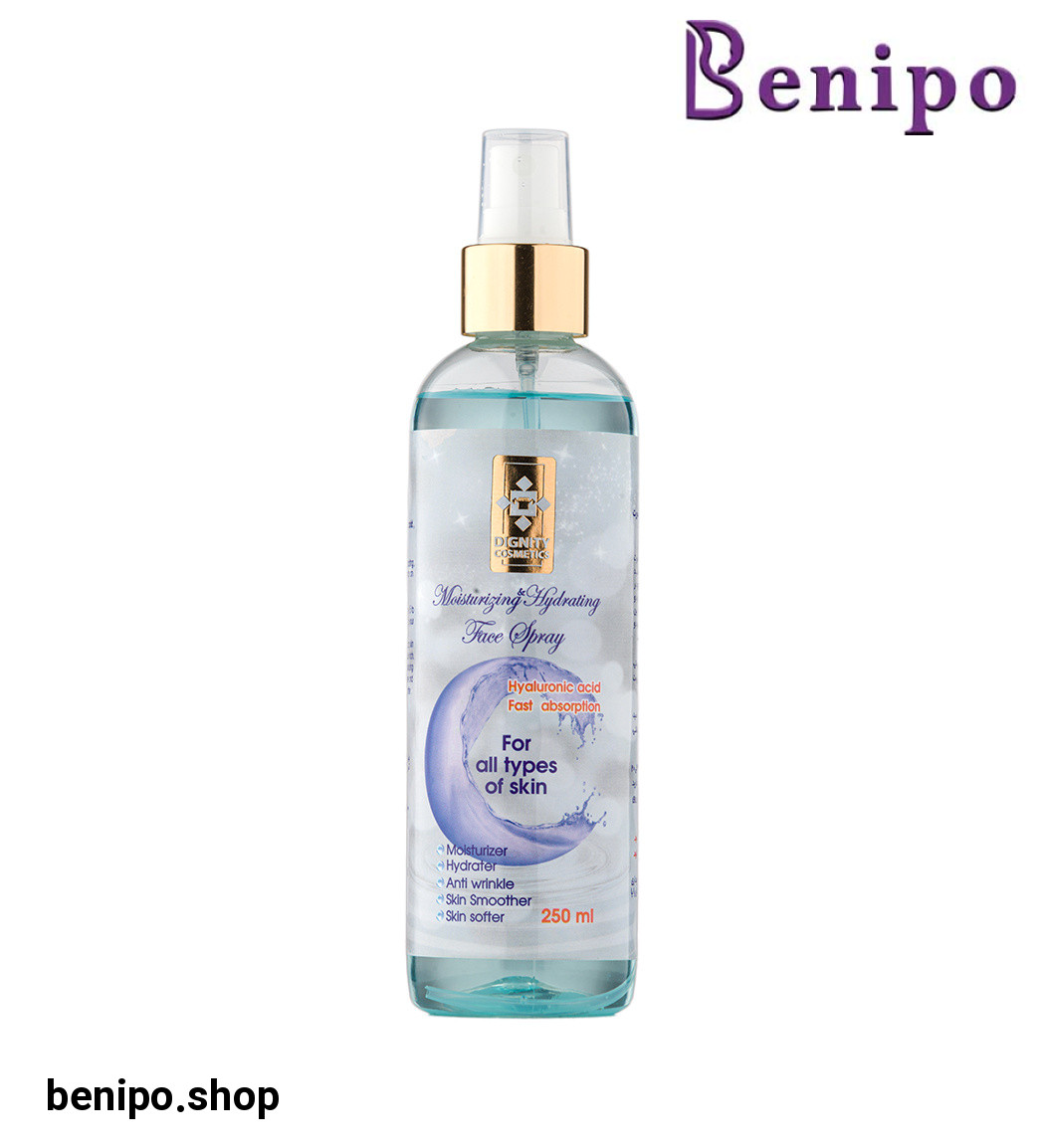 اسپری آبرسان و مرطوب کننده صورت مناسب انواع پوست حجم 250 میلی لیتر