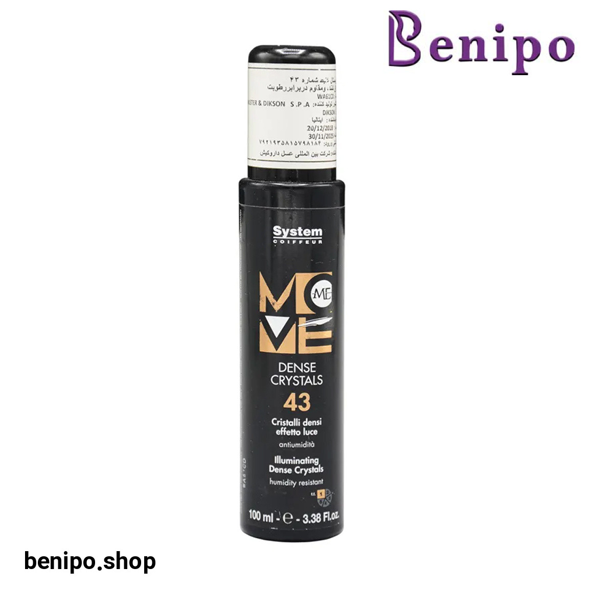 محلول آبرسان کریستال مو حجم 100 میلی لیتر