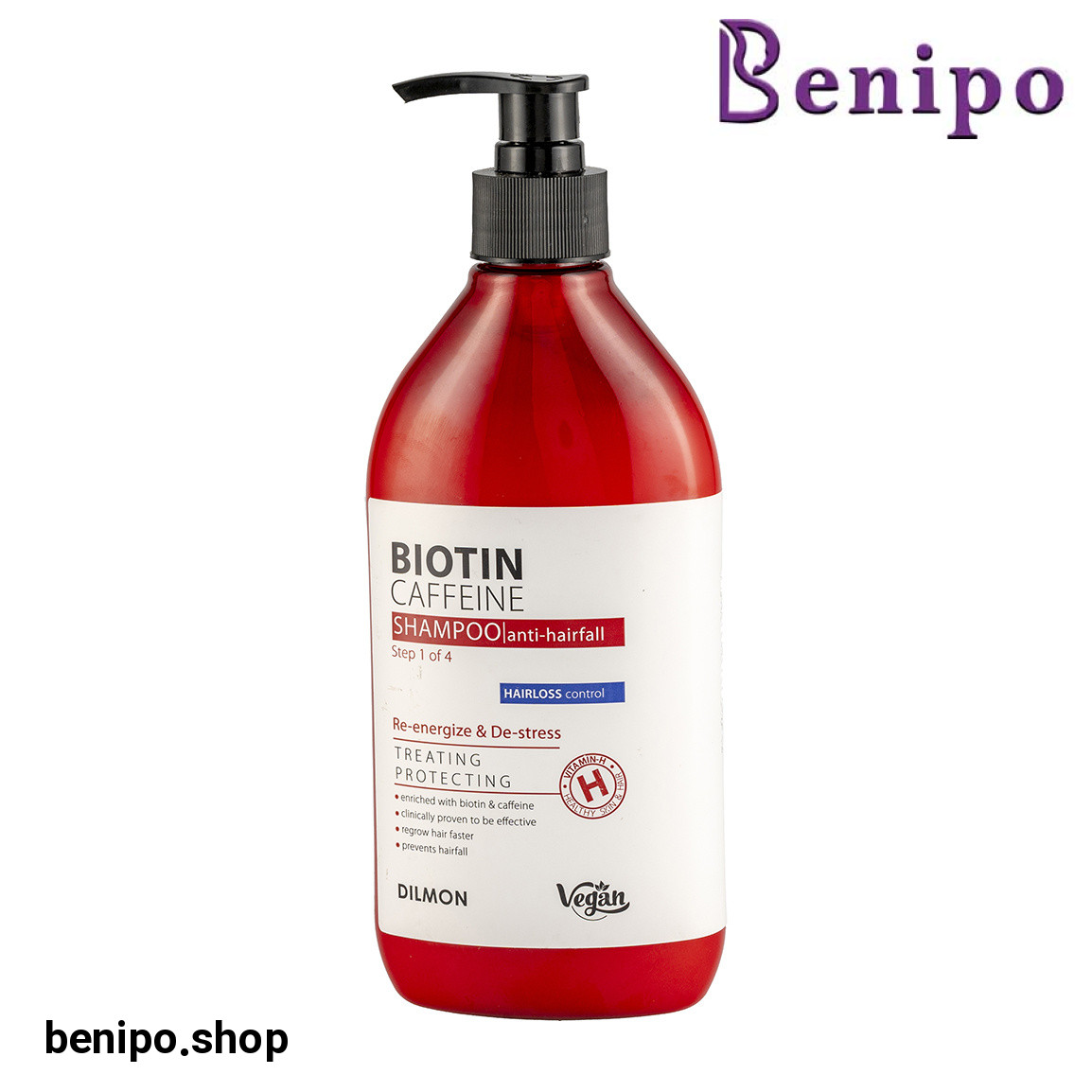 شامپو ضد ریزش مو حاوی بیوتین و کافئین حجم 385 میلی لیتر