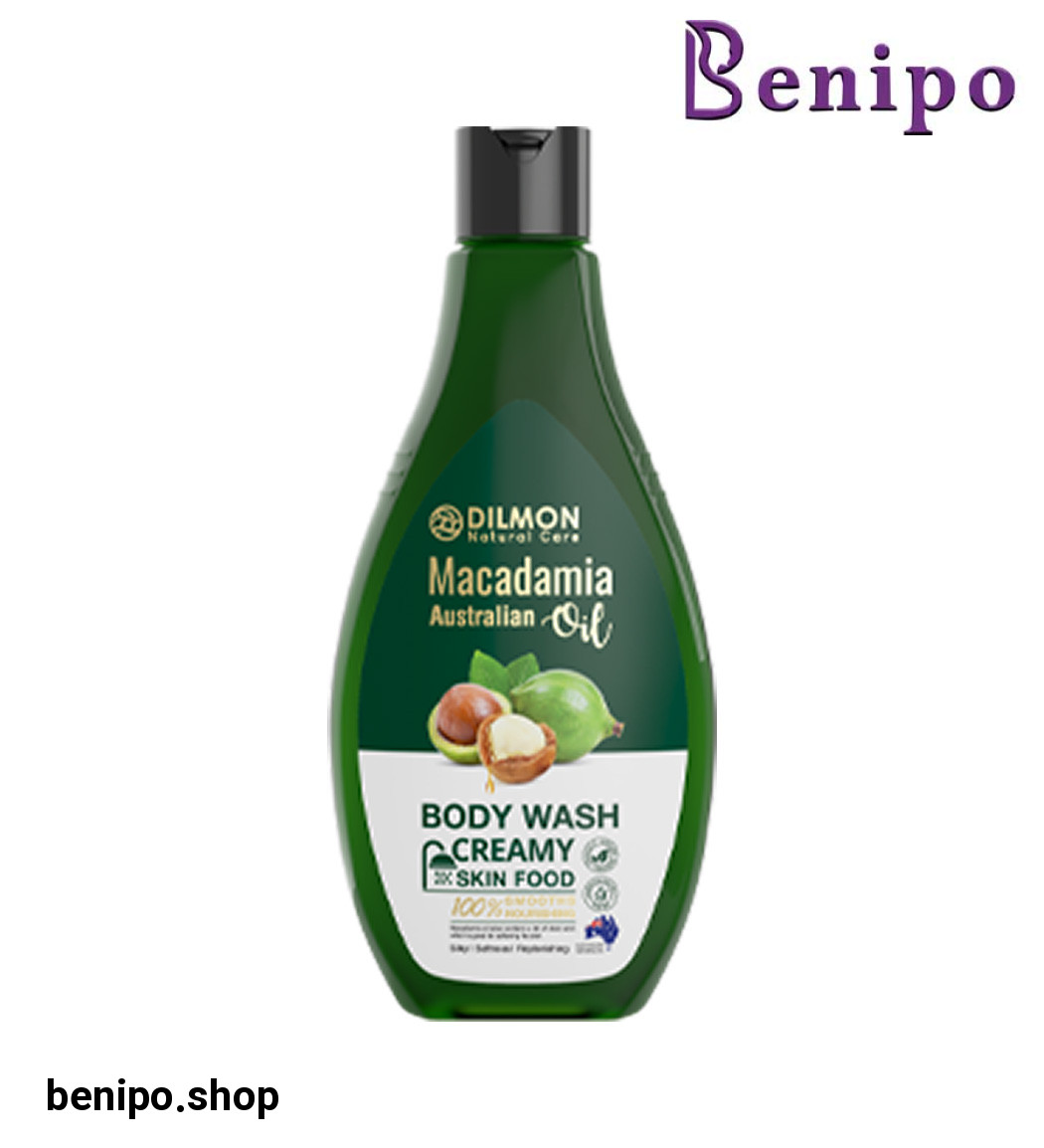 شامپو بدن کرمی بدون پارابن حاوی روغن ماکادمیا حجم 415 میلی لیتر