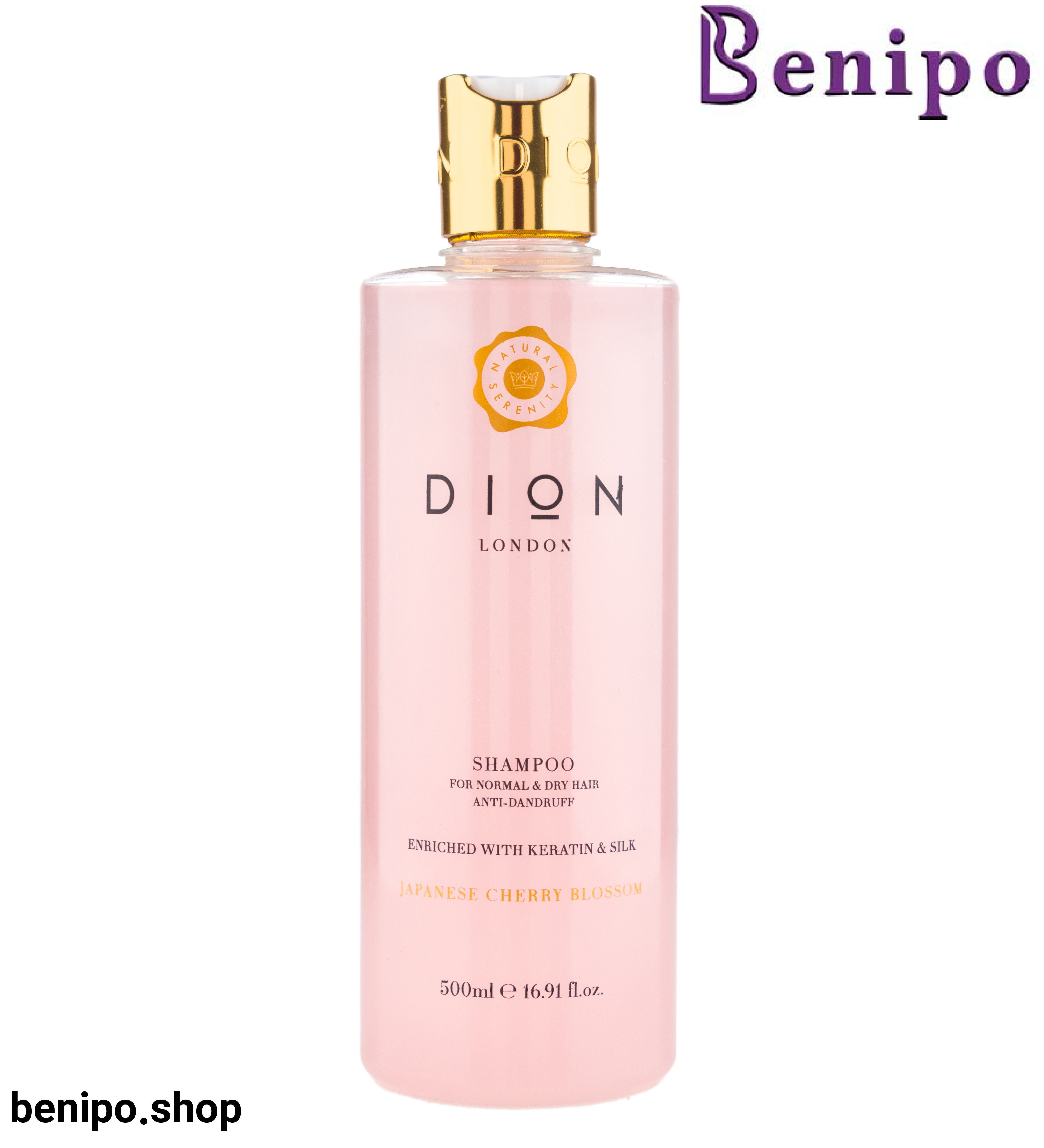 شامپو ضد شوره برای موهای نرمال و خشک با رایحه شکوفه گیلاس حجم 500 میلی لیتر