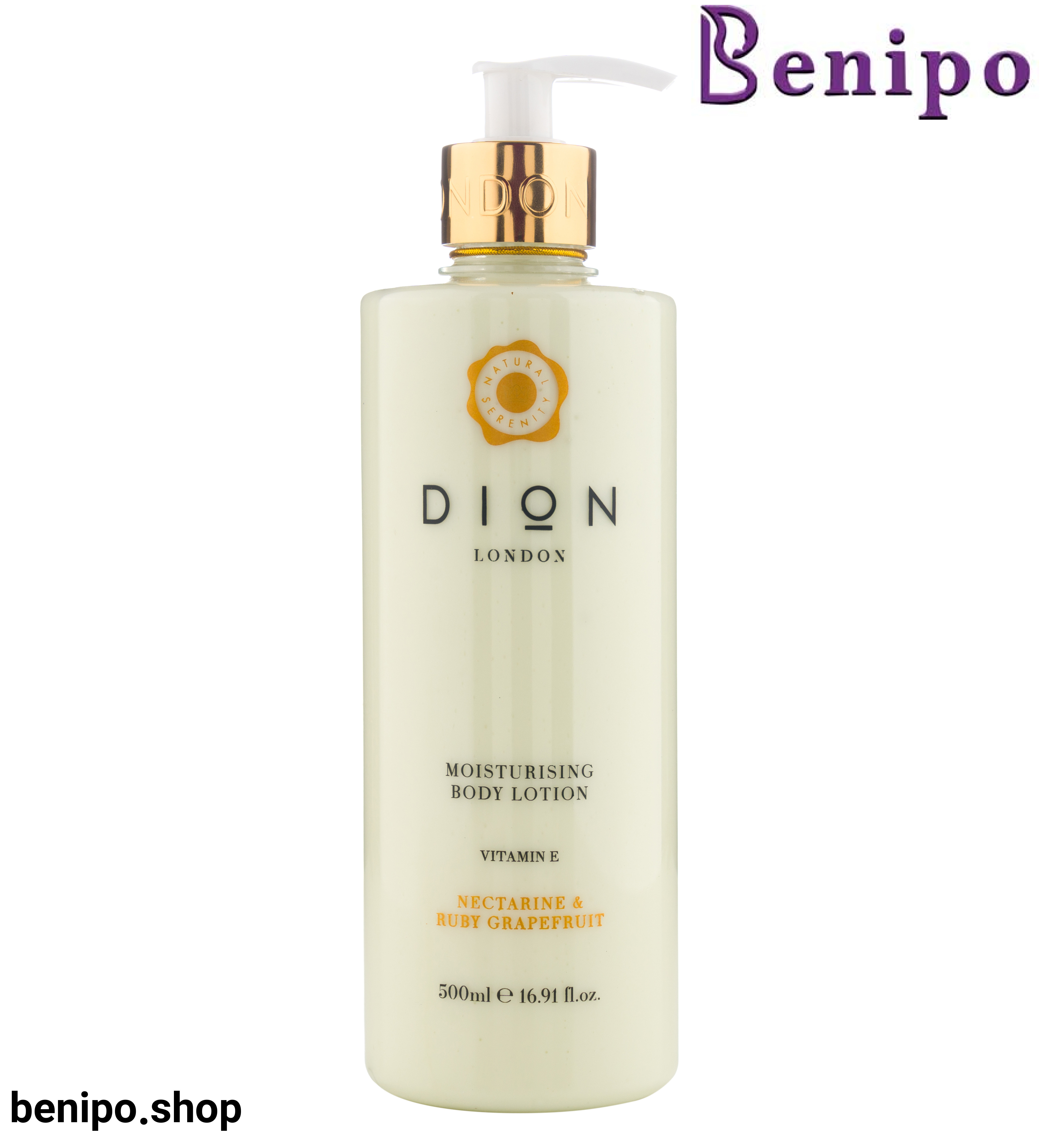 لوسیون بدن ویتامین E با رایحه شلیل و گریپ فروت سرخ حجم 500 میل