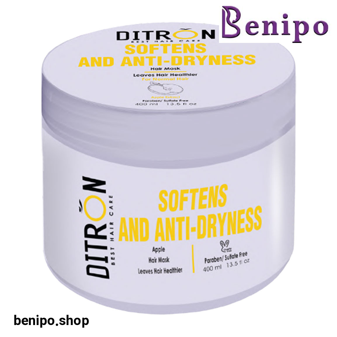 ماسک تغذیه و درخشان کننده مو حاوی عصاره سیب حجم 400 میل