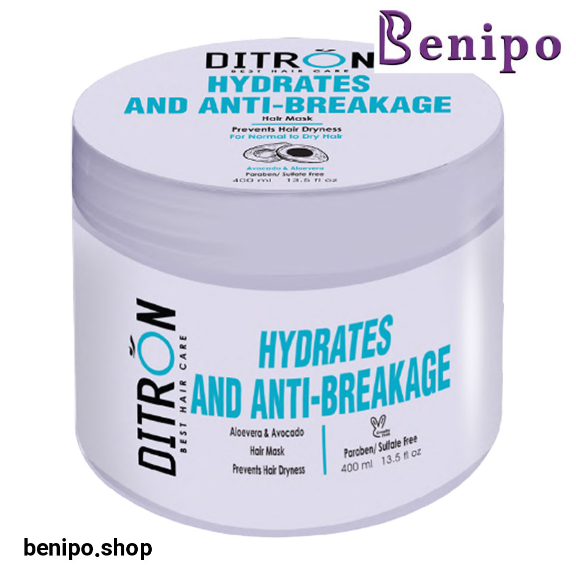 ماسک مرطوب کننده مو حاوی عصاره آلوئه ورا و آووکادو وزن 400 گرم