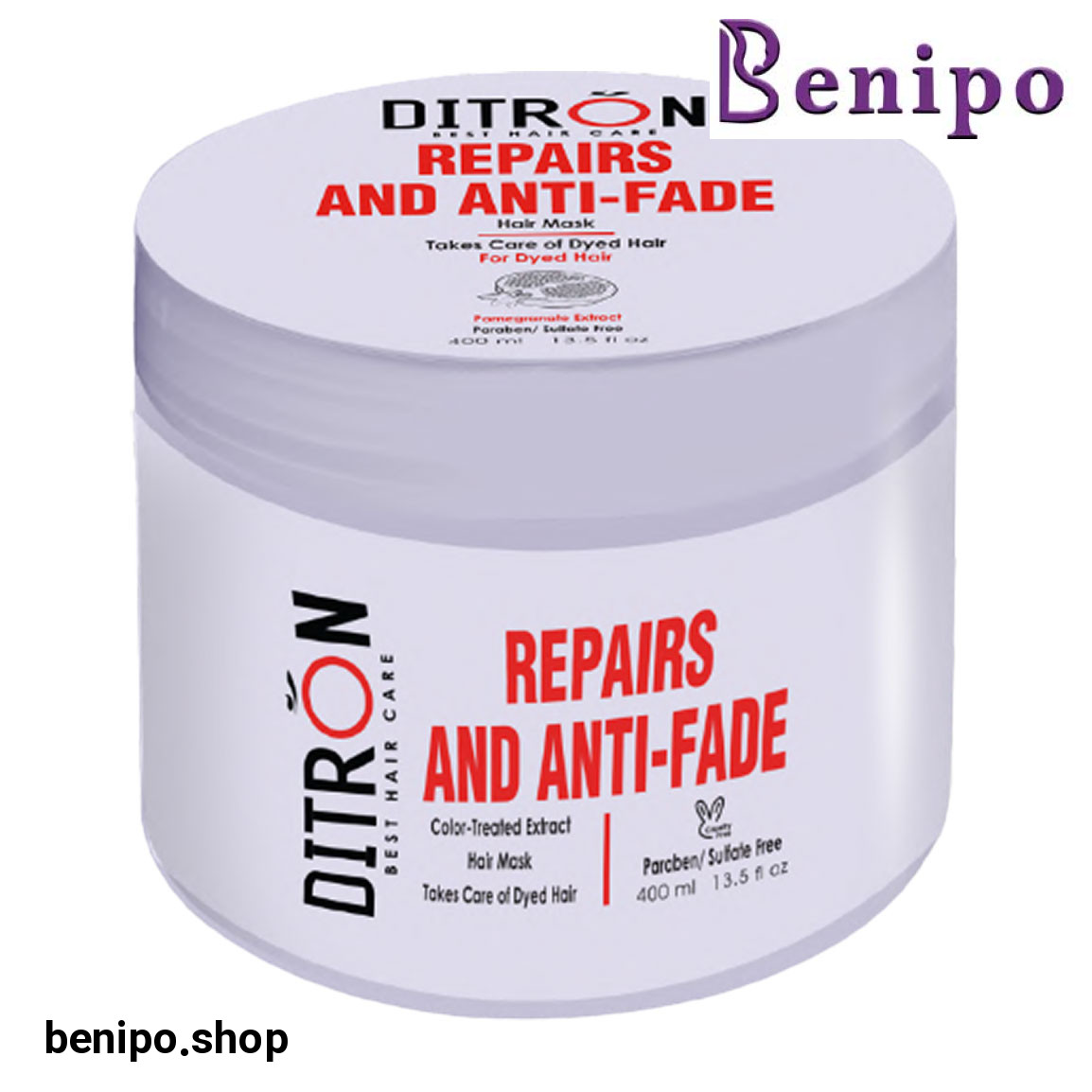 ماسک مو انار مناسب مو رنگ شده و آسیب دیده 400میل