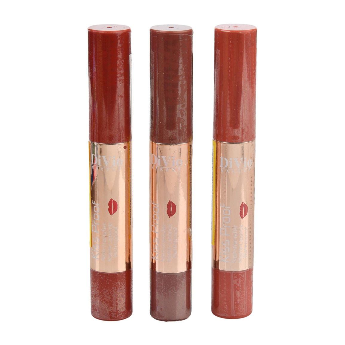 پک 3 عددی رژ لب جامد ضد آب  شماره 1، 6 و 8