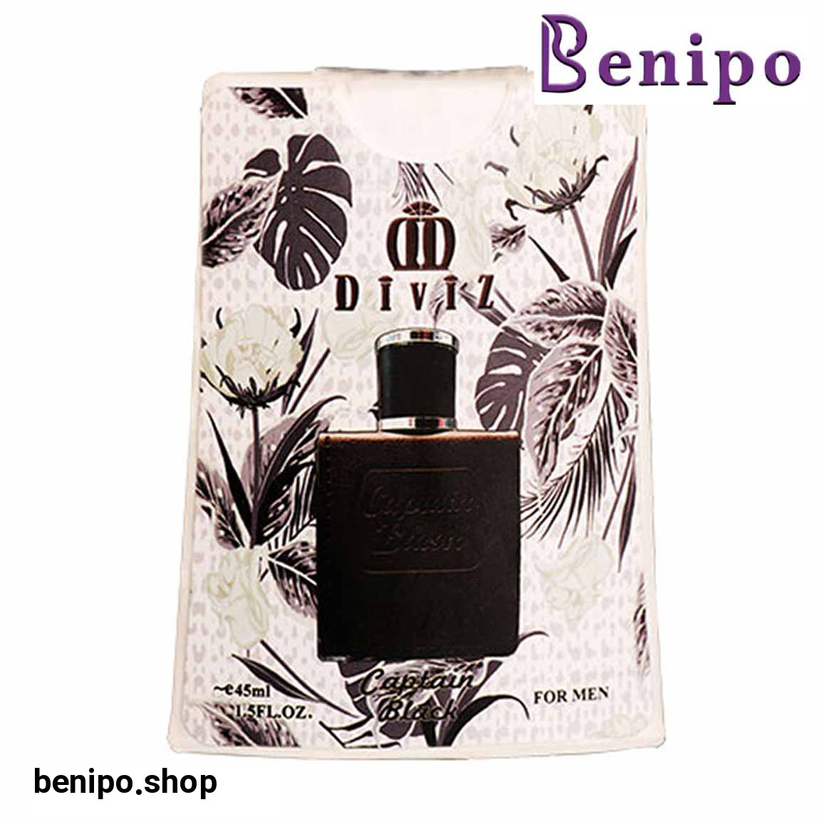 عطر جیبی مردانه مدل Captain Black حجم 45 میلی لیتر