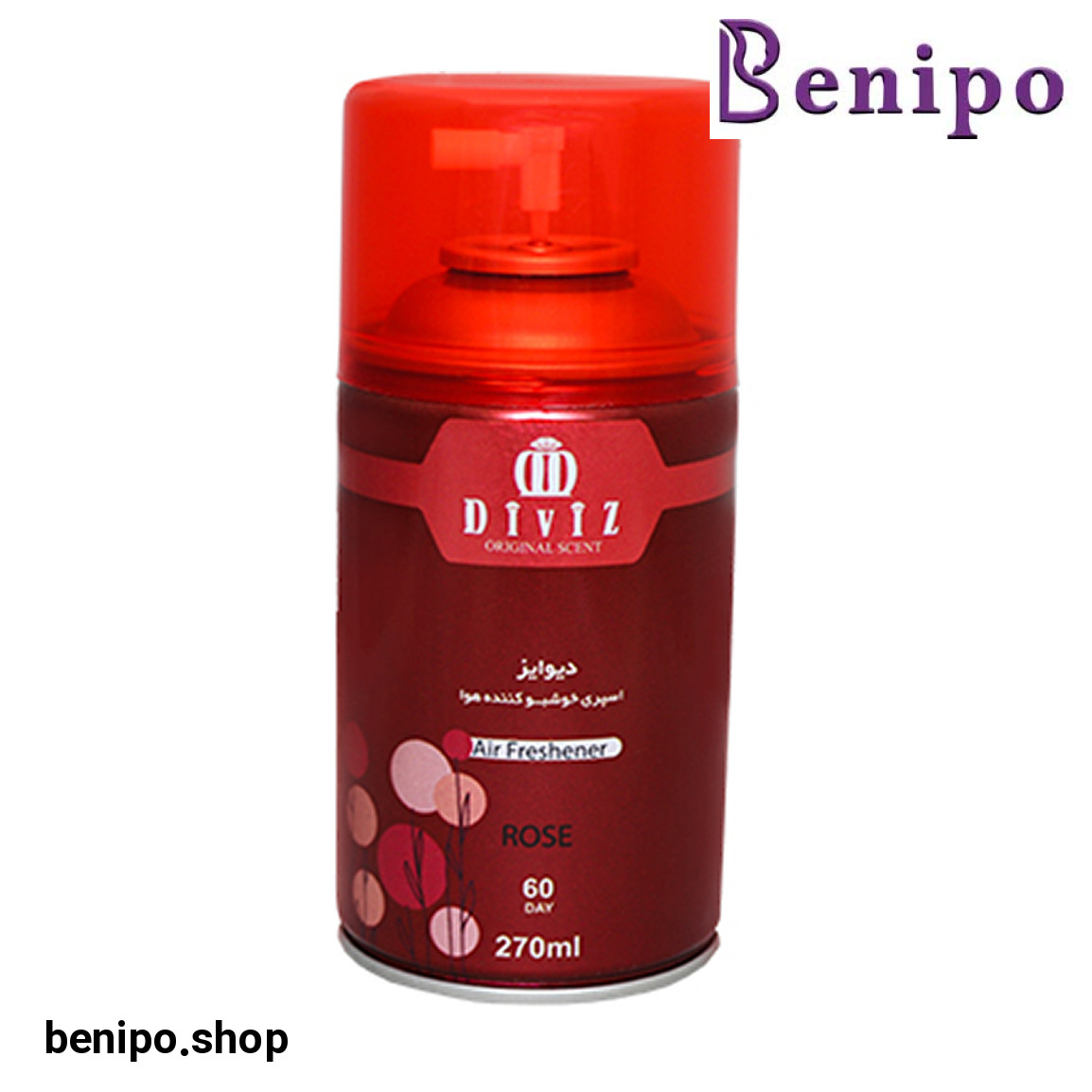 اسپری خوشبو کننده و تصفیه کننده هوا مدل Rose حجم 270 میلی لیتر