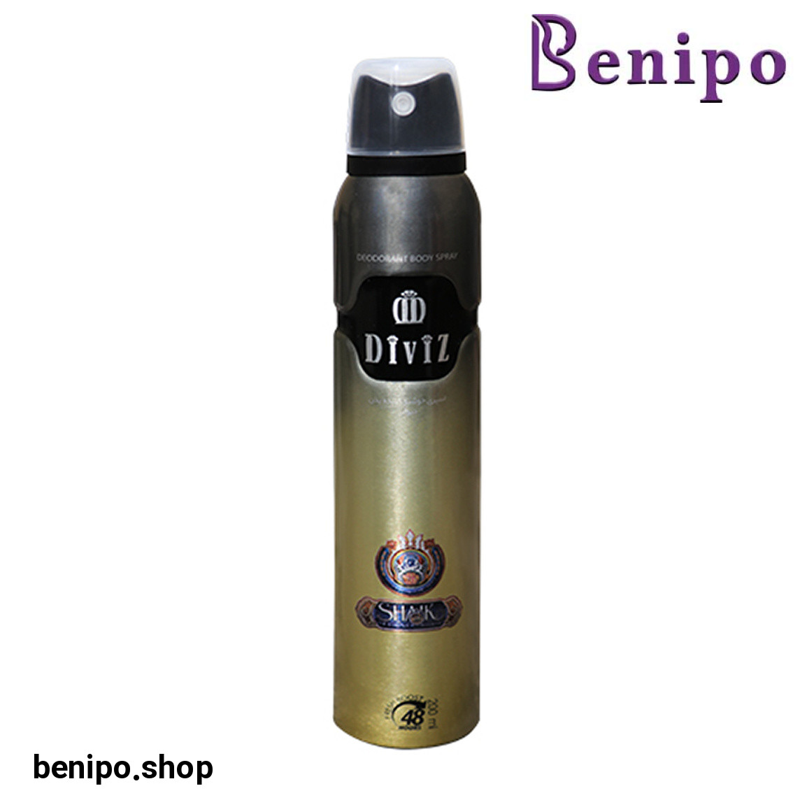 اسپری بدن مردانه مدل SHAIK Gold حجم 200 میلی لیتر