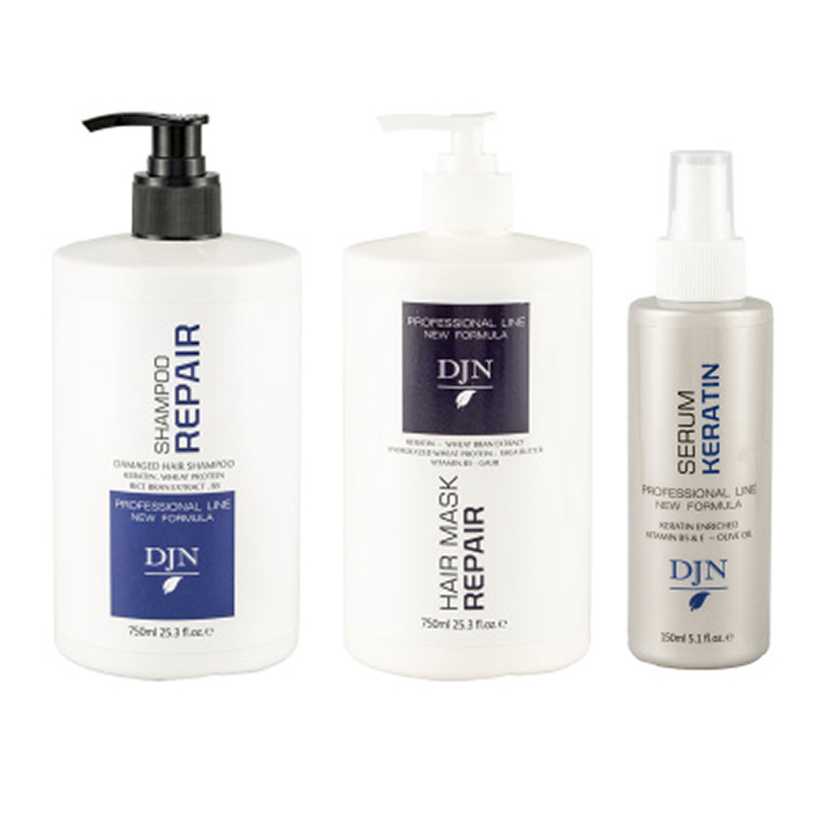 پک 3 عددی شامپو و ماسک مو و سرم مو مناسب موهای آسیب دیده