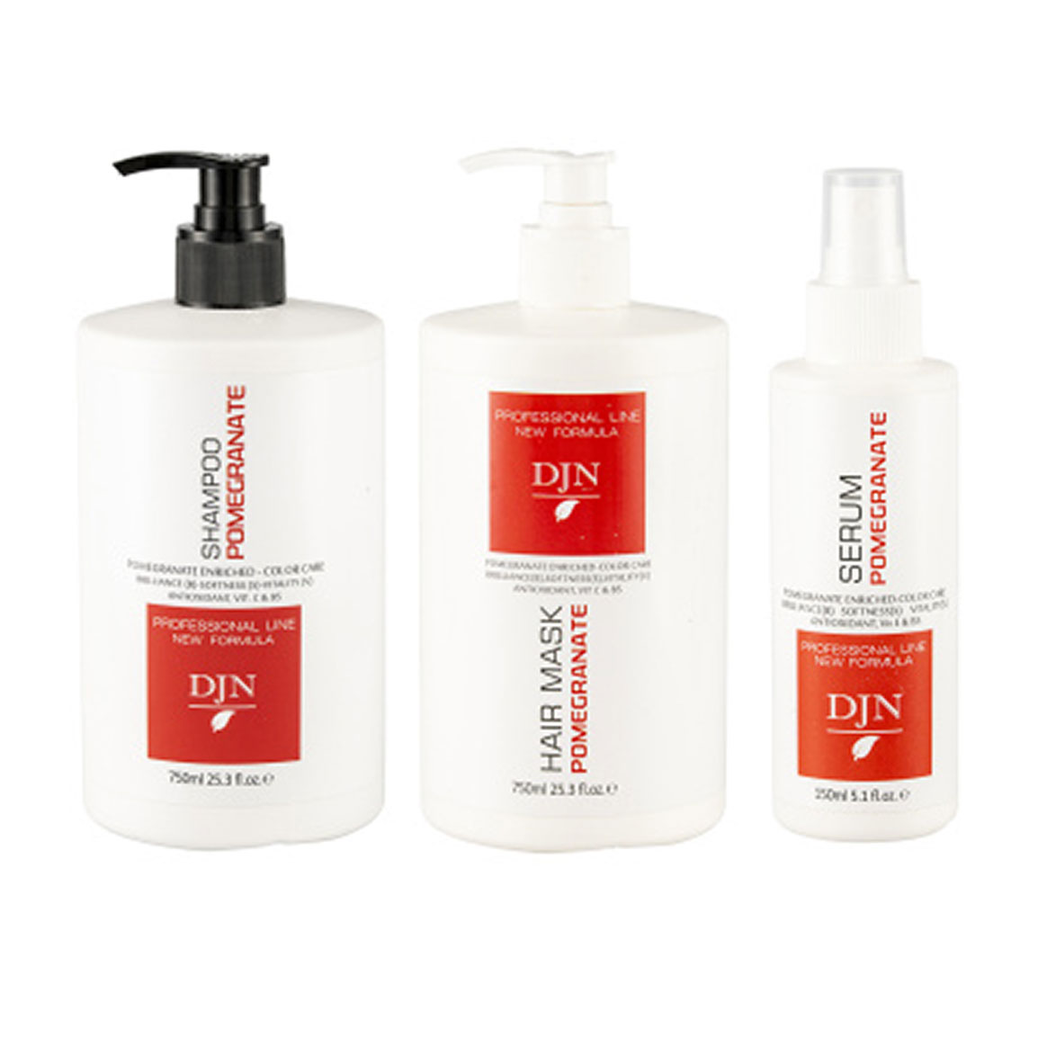 پک 3 عددی شامپو و ماسک مو و سرم مو حاوی عصاره انار مناسب موهای رنگ شده