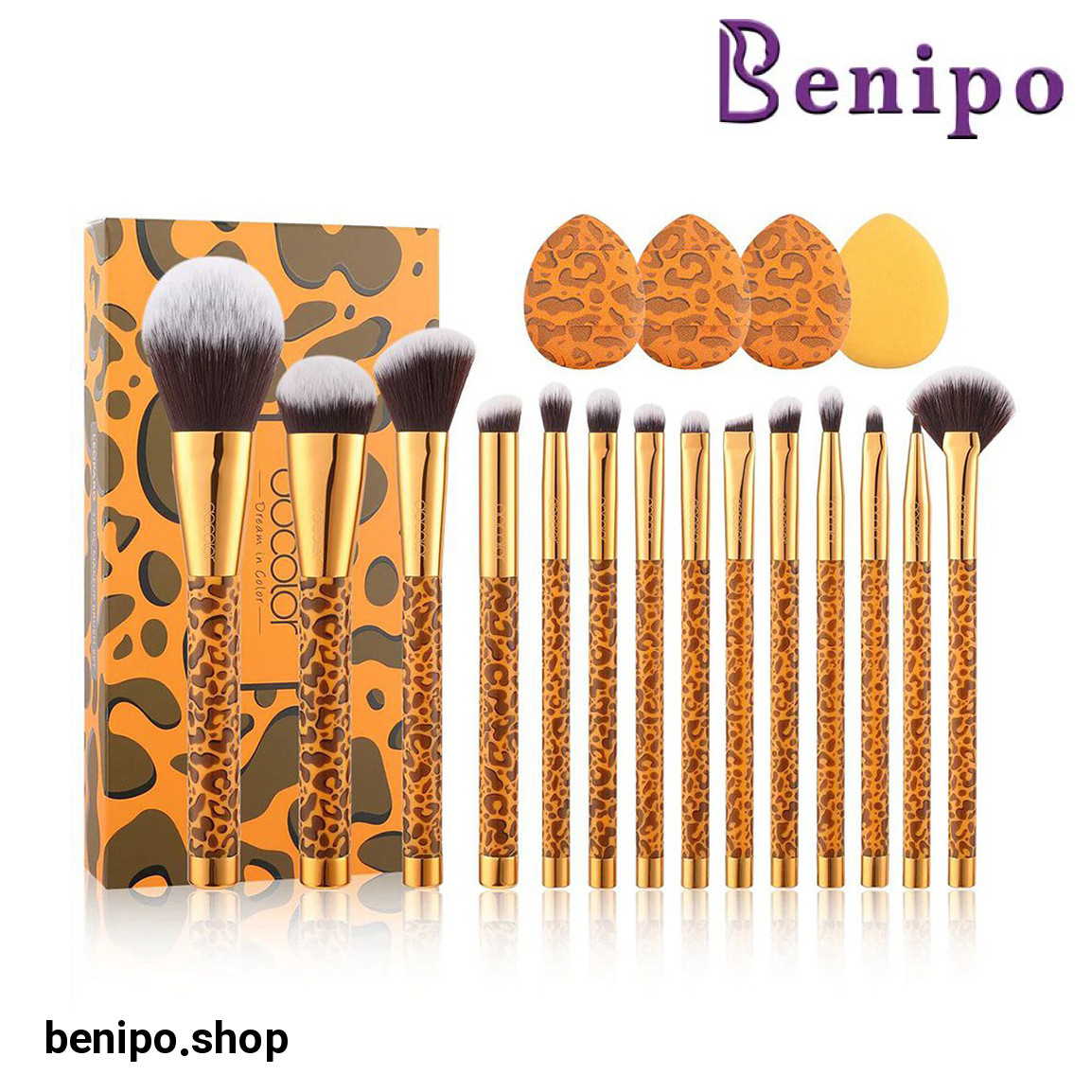 ست براش مدل Leopard بسته 14 عددی