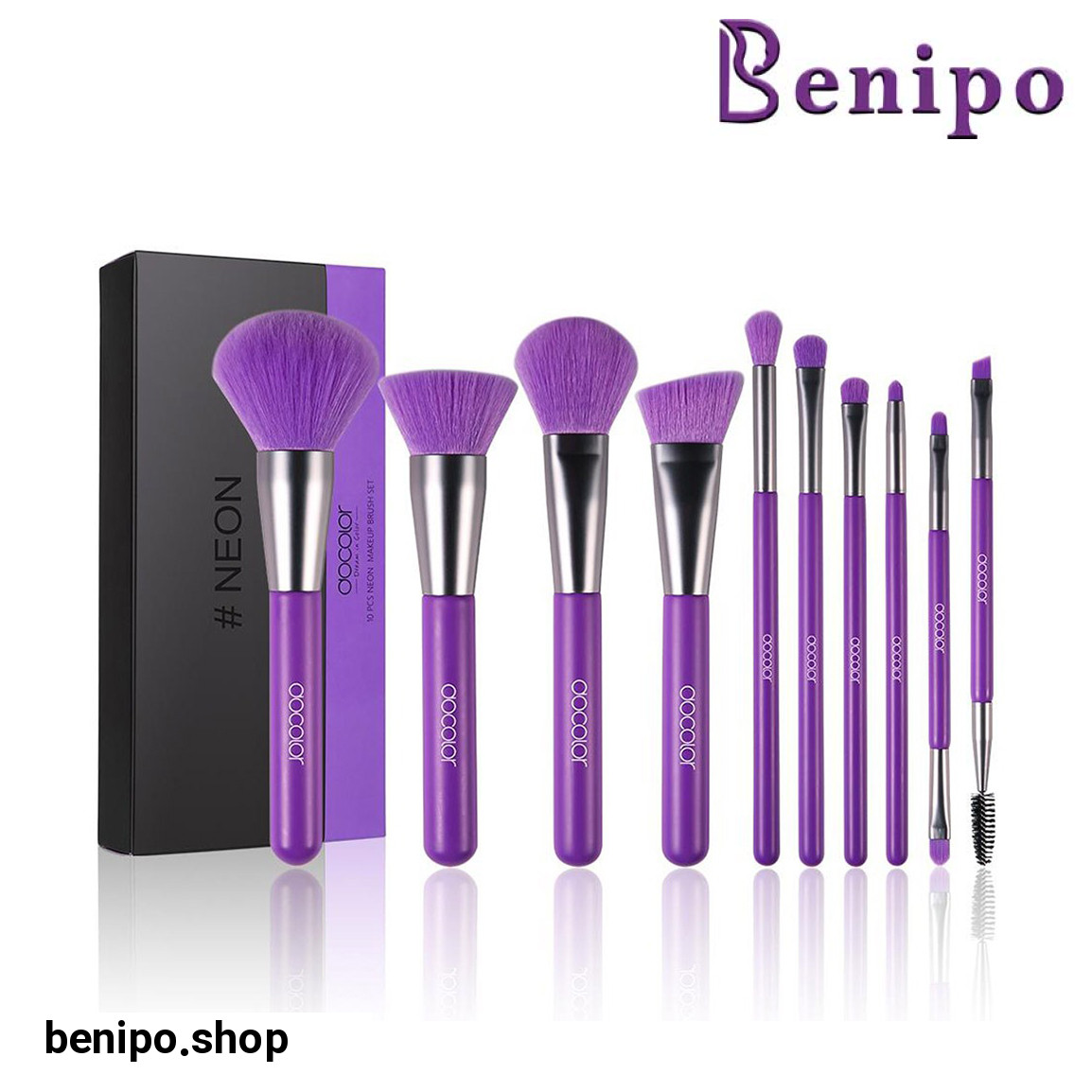 ست براش مدل Neon بسته 10 عددی