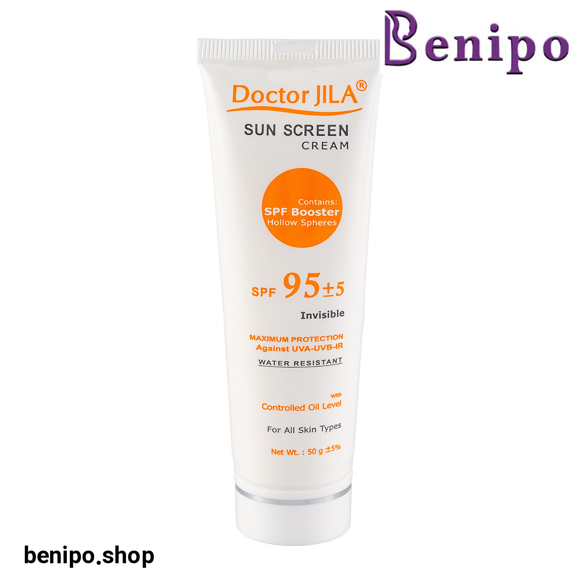 کرم ضد آفتاب اس پی اف 95 بدون رنگ