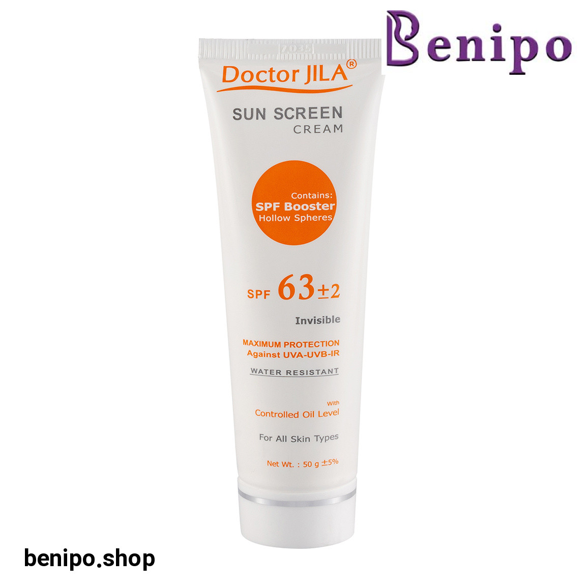 کرم ضد آفتاب اس پی اف 63  بدون رنگ