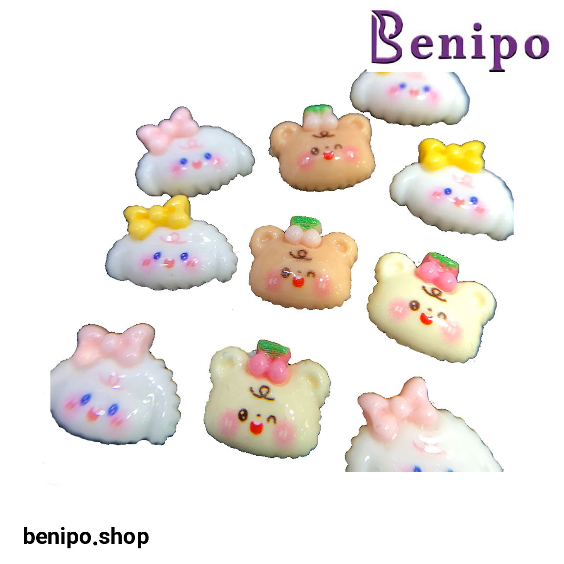 پیکسل عروسکی ناخن طرح بره ناقلا مدل PS001 بسته 10 عددی