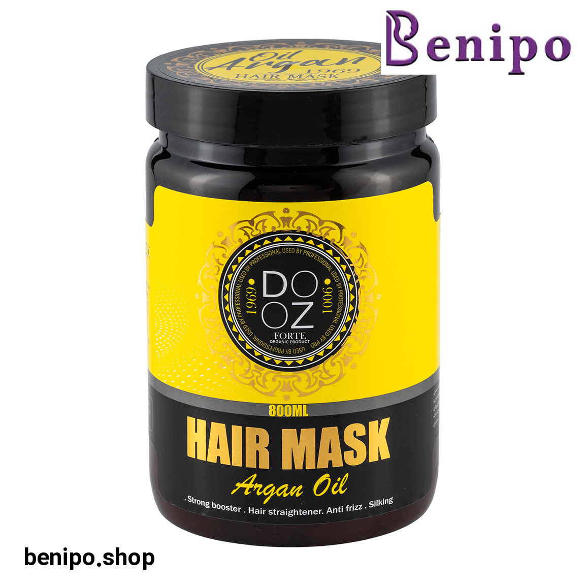 ماسک مو داخل حمام حاوی روغن آرگان فاقد سولفات حجم 800 میلی لیتر