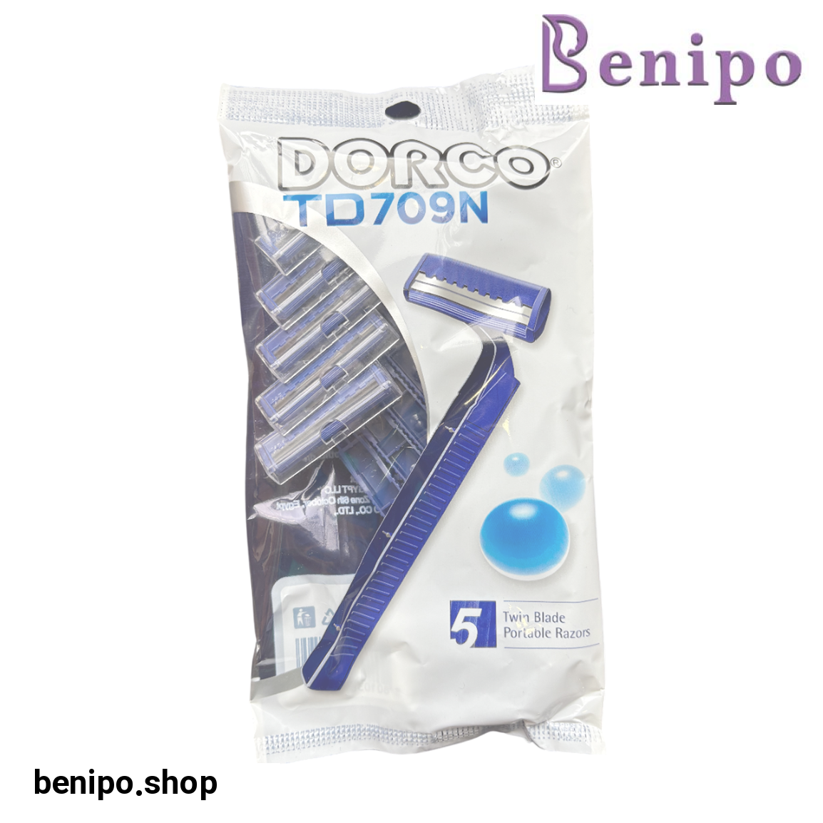 خودتراش 2 لبه ساده بسته 5 عددی