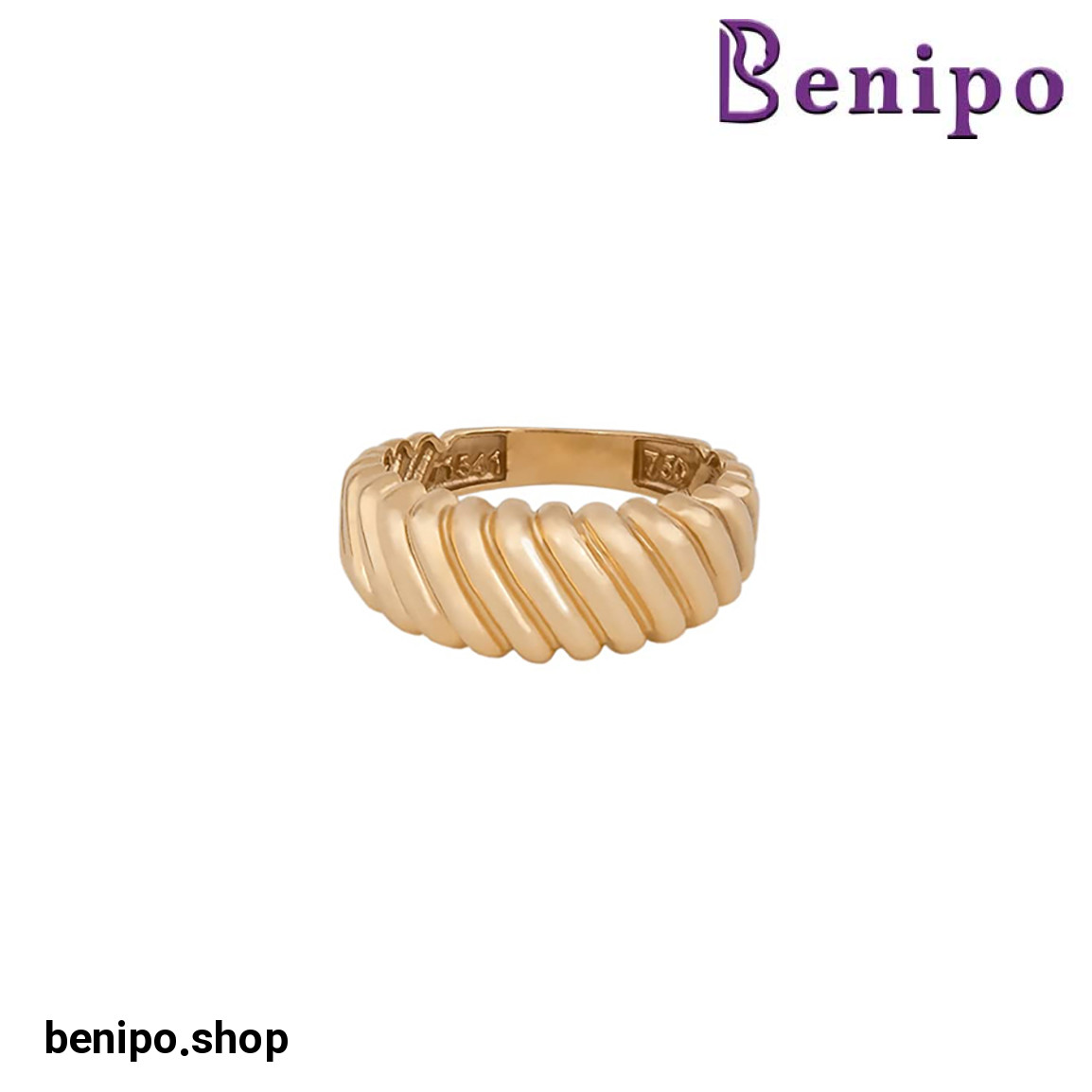 انگشتر طلا آوین پهن