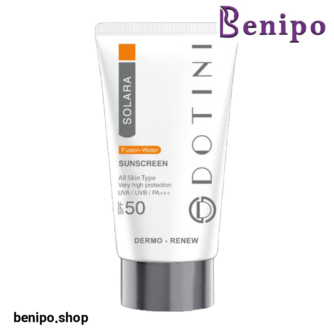 کرم ضدآفتاب بی رنگ فیوژن واتر با SPF 50 مناسب انواع پوست حجم 50 میلی لیتر