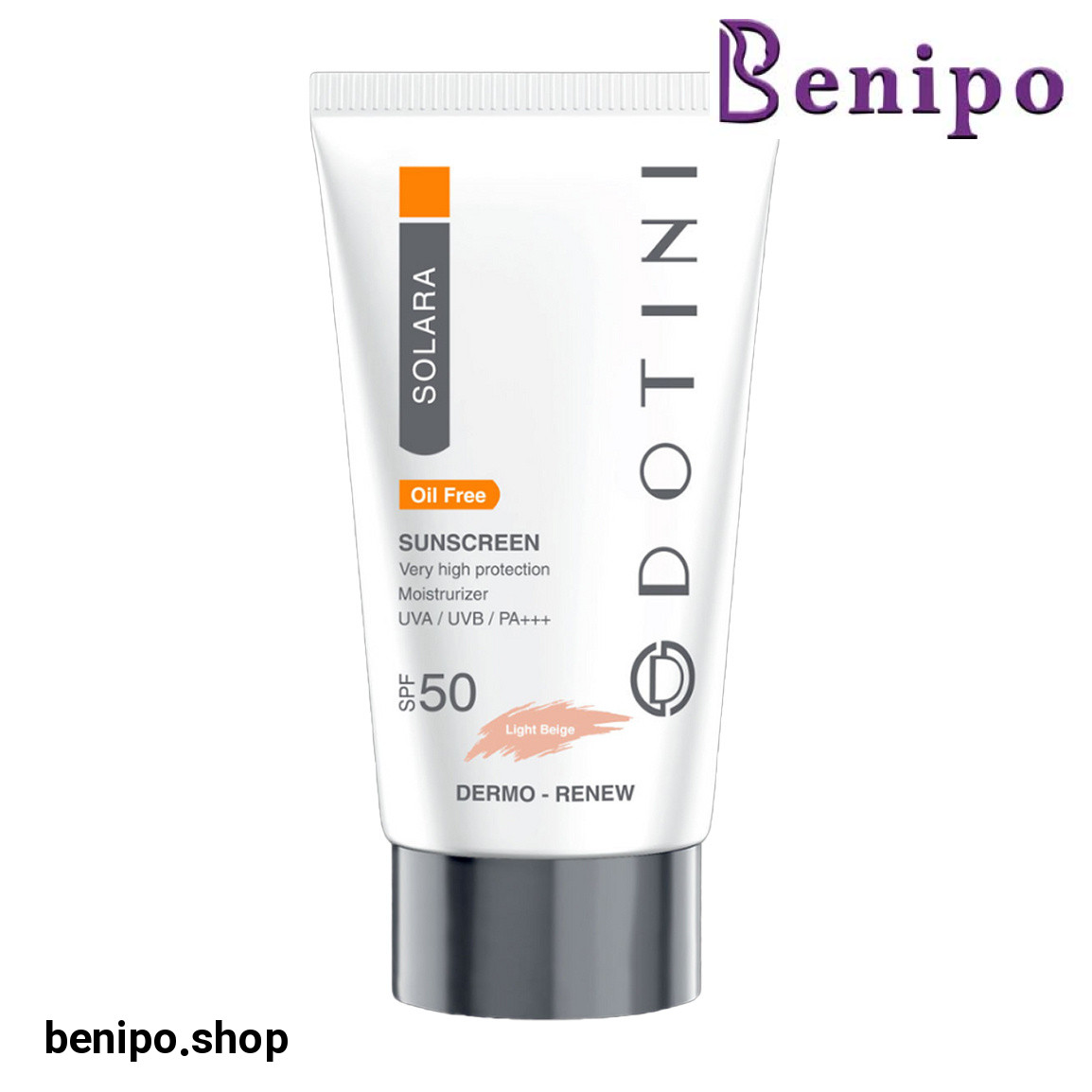 کرم ضد آفتاب رنگی بژ روشن با SPF 50 مناسب پوست چرب حجم 50 میلی لیتر