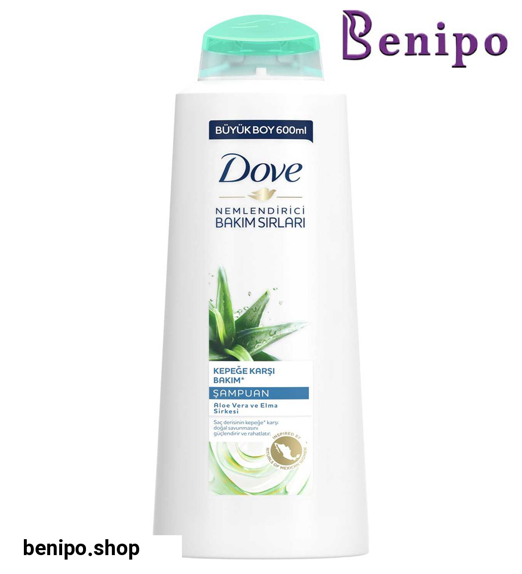 شامپو ضد شوره حاوی عصاره آلوئه ورا و سرکه سیب 600میل