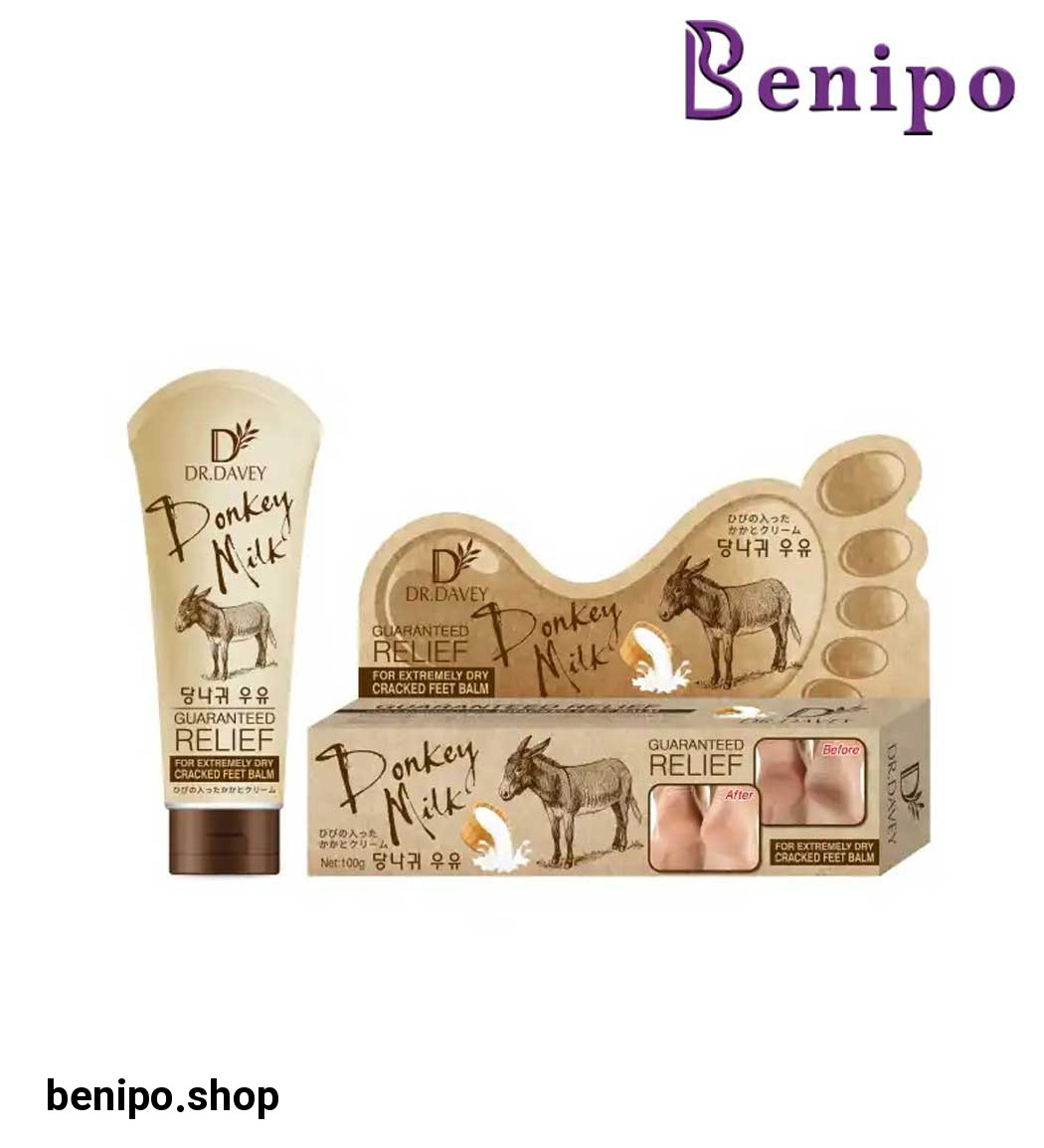 کرم رفع ترک پا حاوی شیر الاغ 100میل