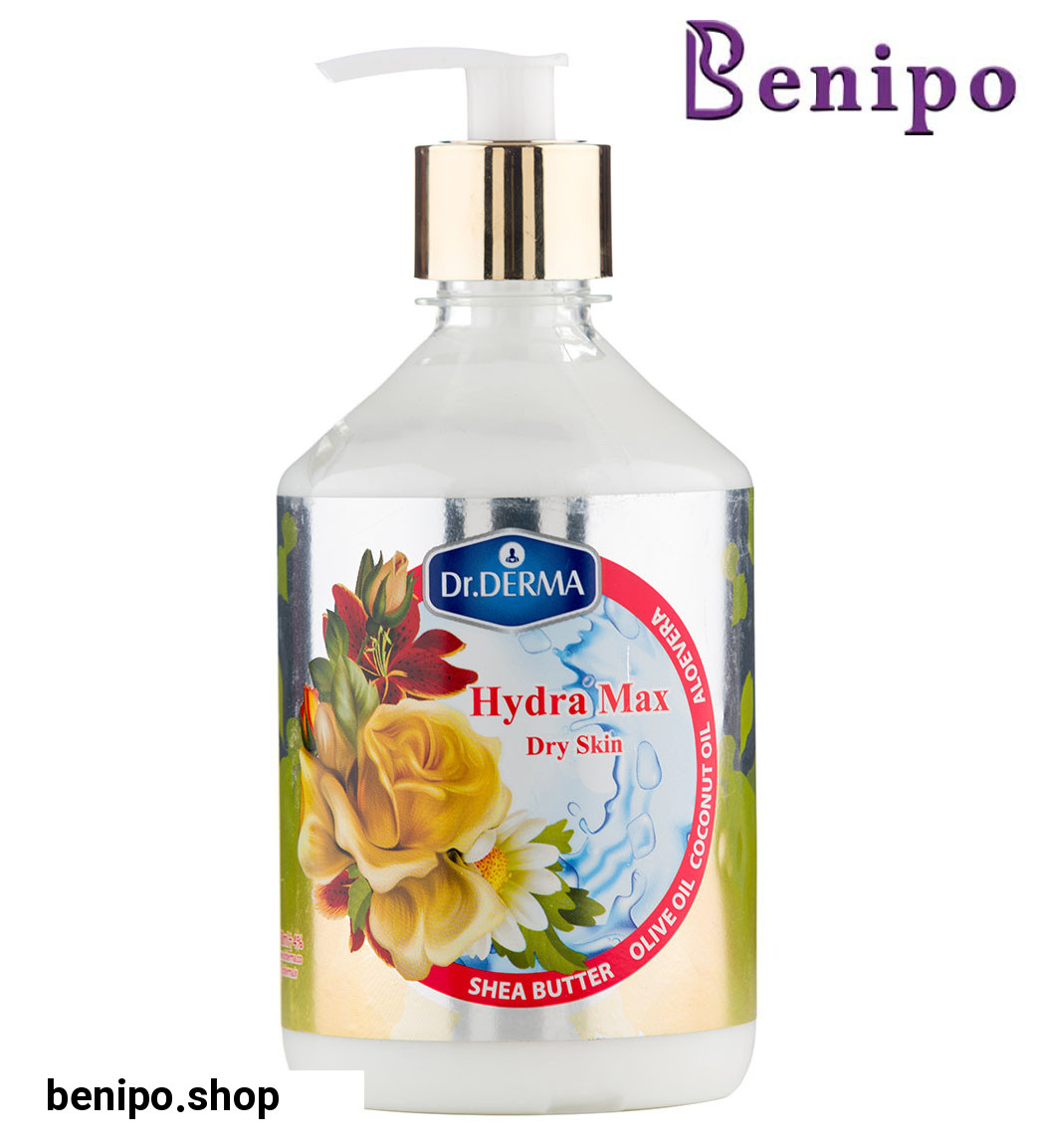 کرم آبرسان پمپی مناسب پوست خشک حجم 500 میل