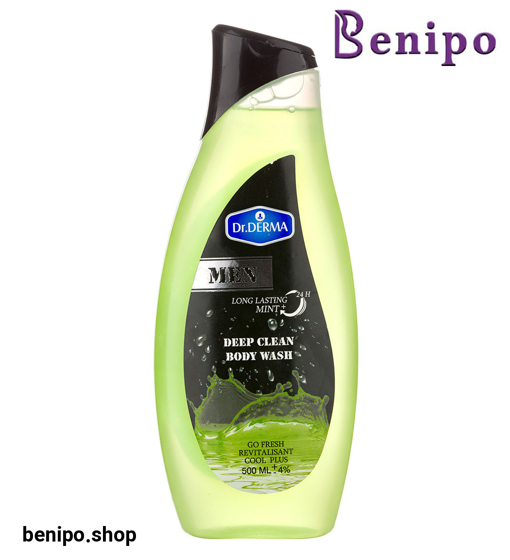 شامپو بدن مردانه سبز تمیز کننده ژرف 500 میل